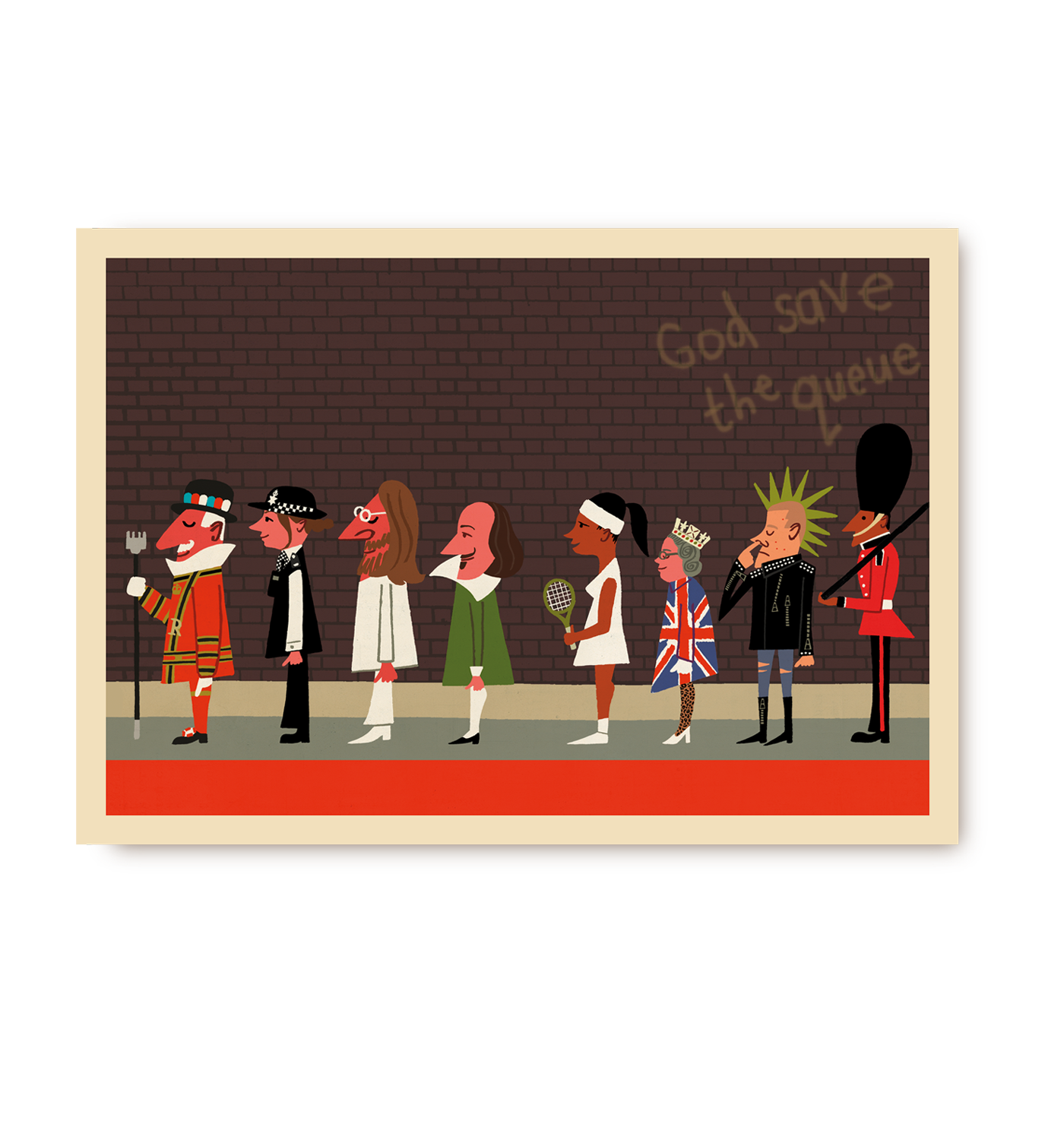 Queue Postcard
