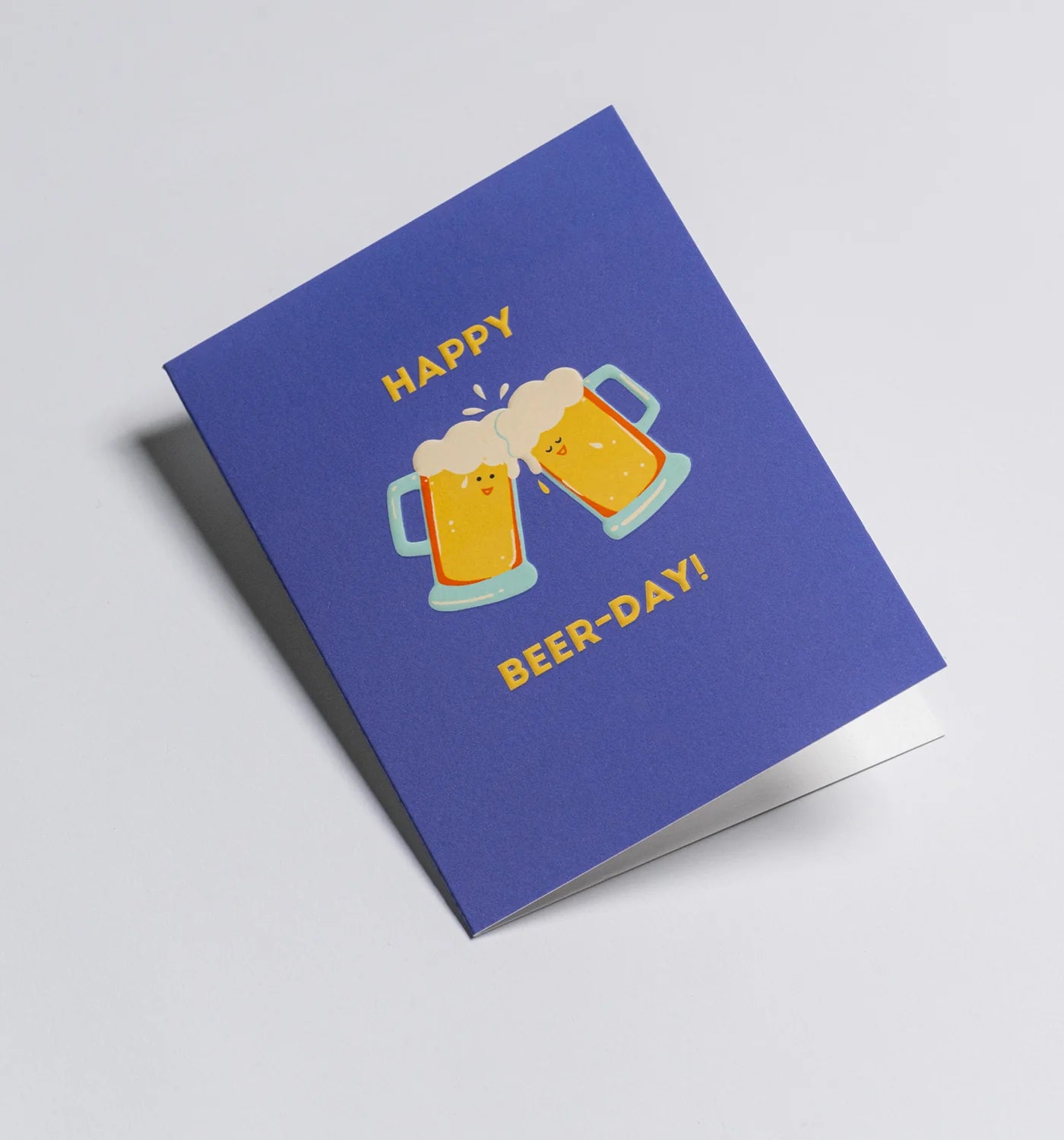 Pints Happy Beer-Day Mini Birthday Card