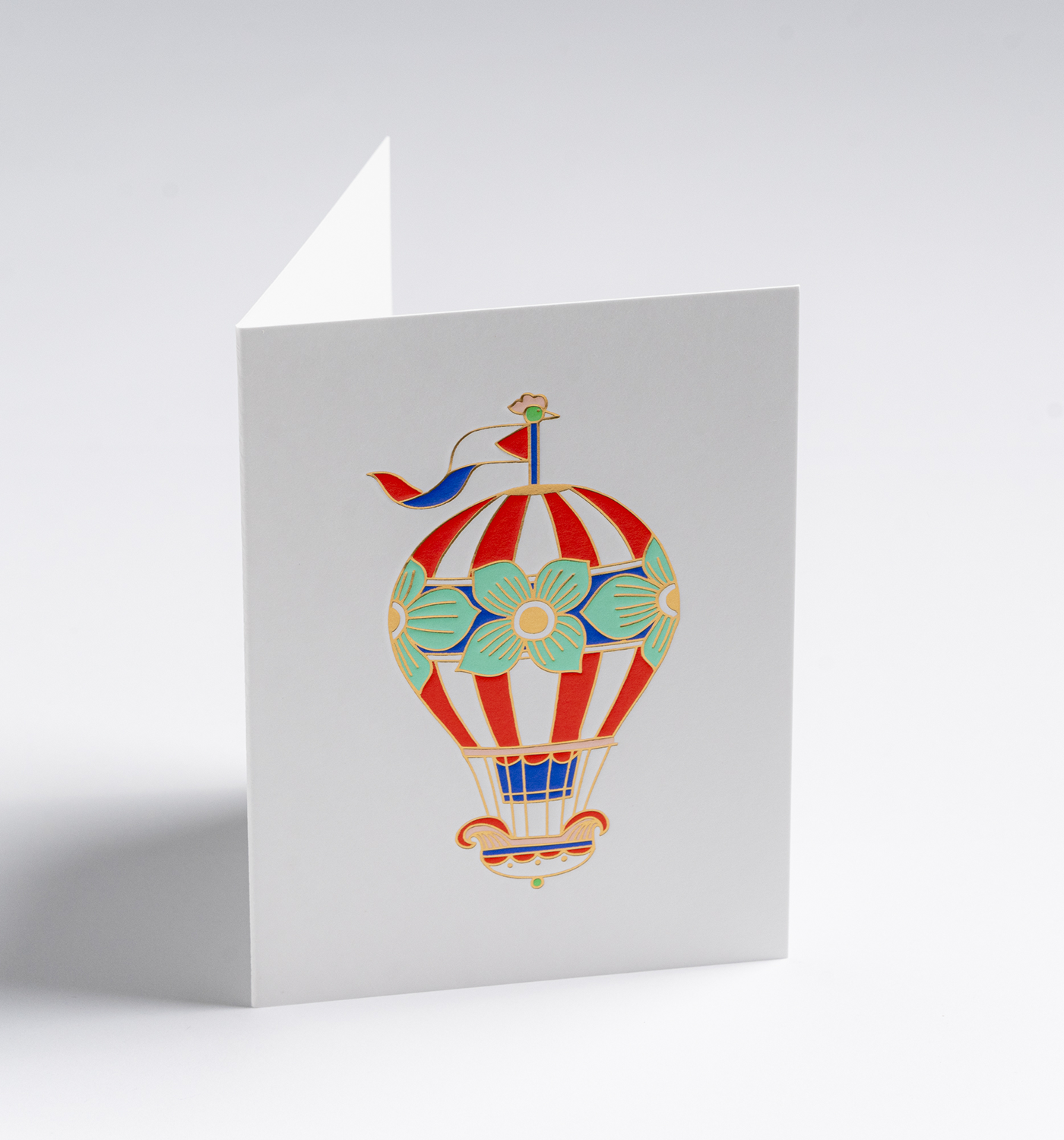 Hot Air Balloon Mini Card