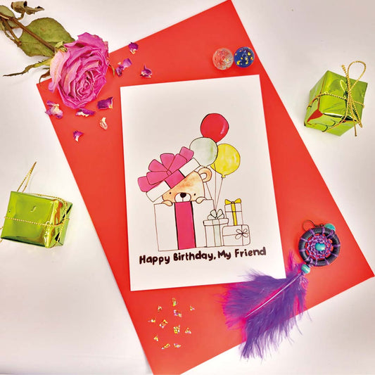 A Beary Happy Birthday - UniqueEntity Art