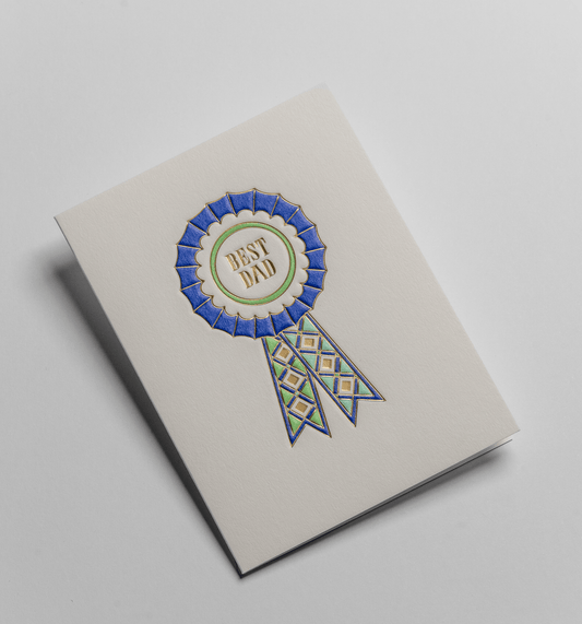 Best Dad Rosette - UniqueEntity Art