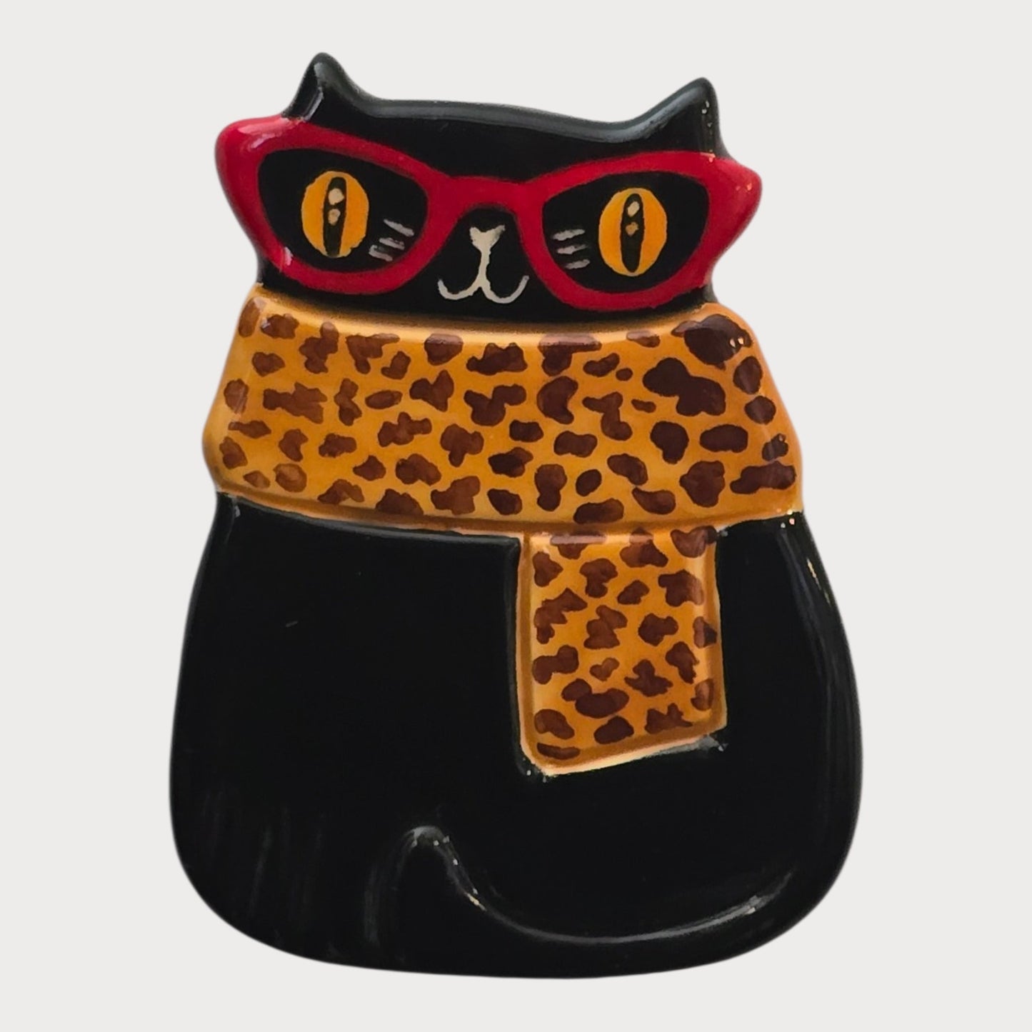 Black Cat Leopard Scarf - UniqueEntity Art