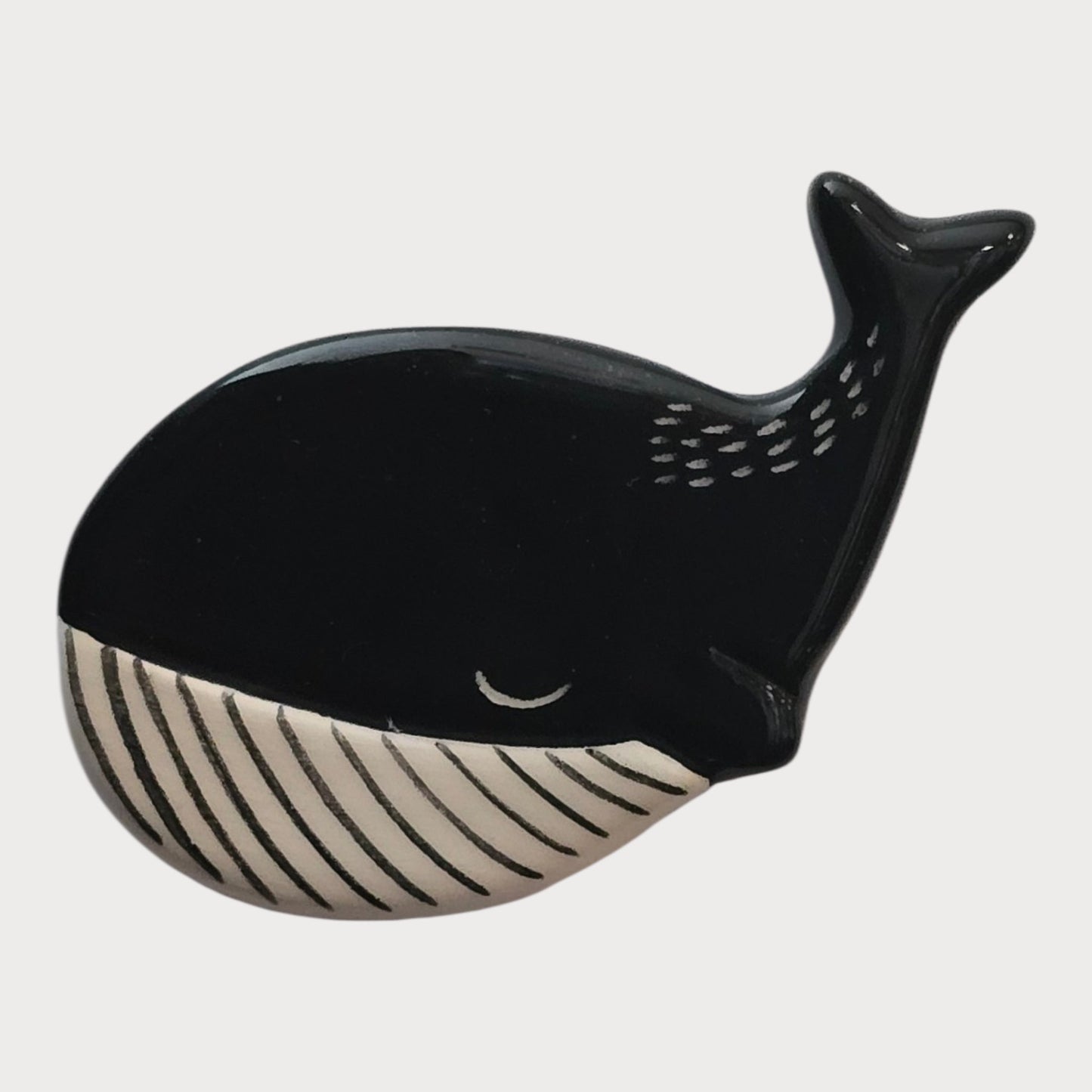 Black White Whale Magnet - UniqueEntity Art