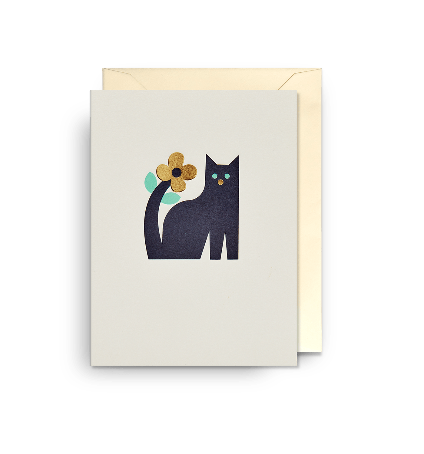 Floral Black Cat Graphic - UniqueEntity Art
