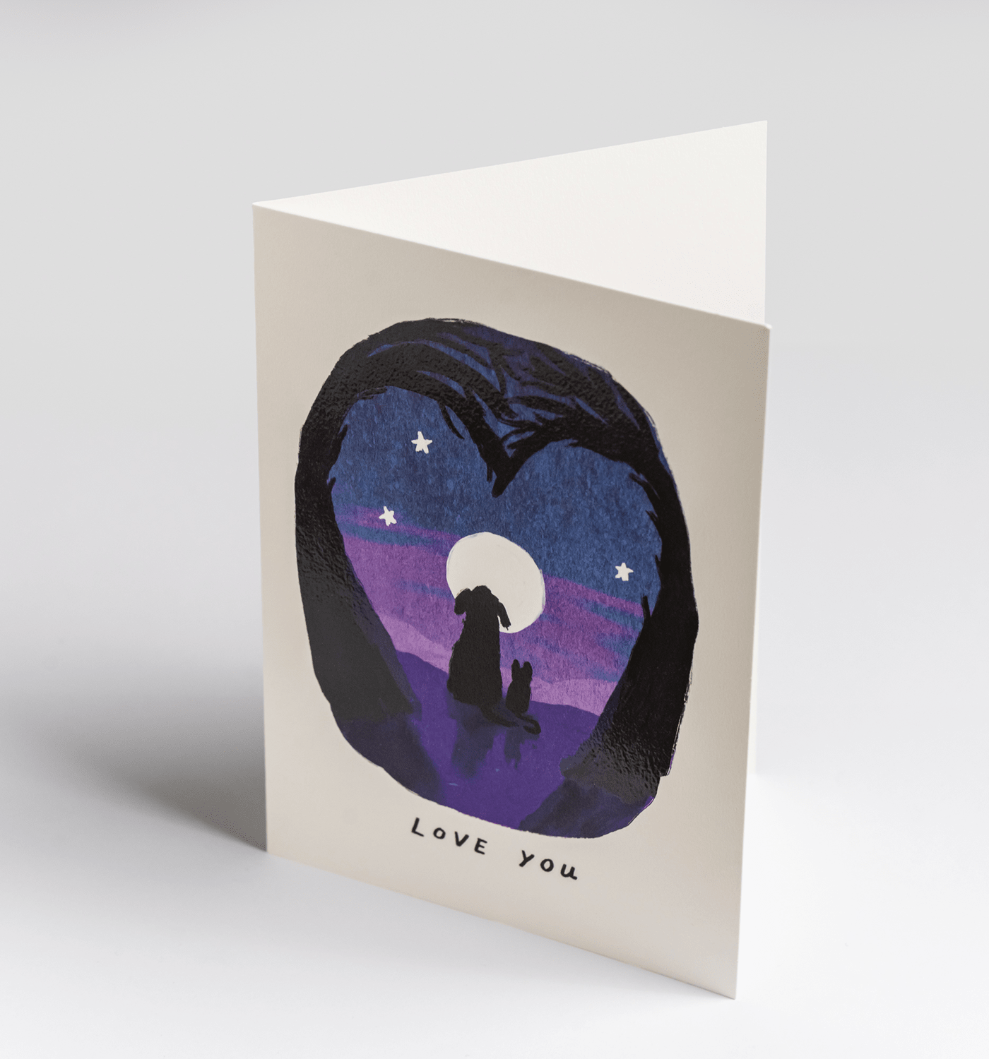 John Bond - Love You - Greeting Cards - UniqueEntity Art