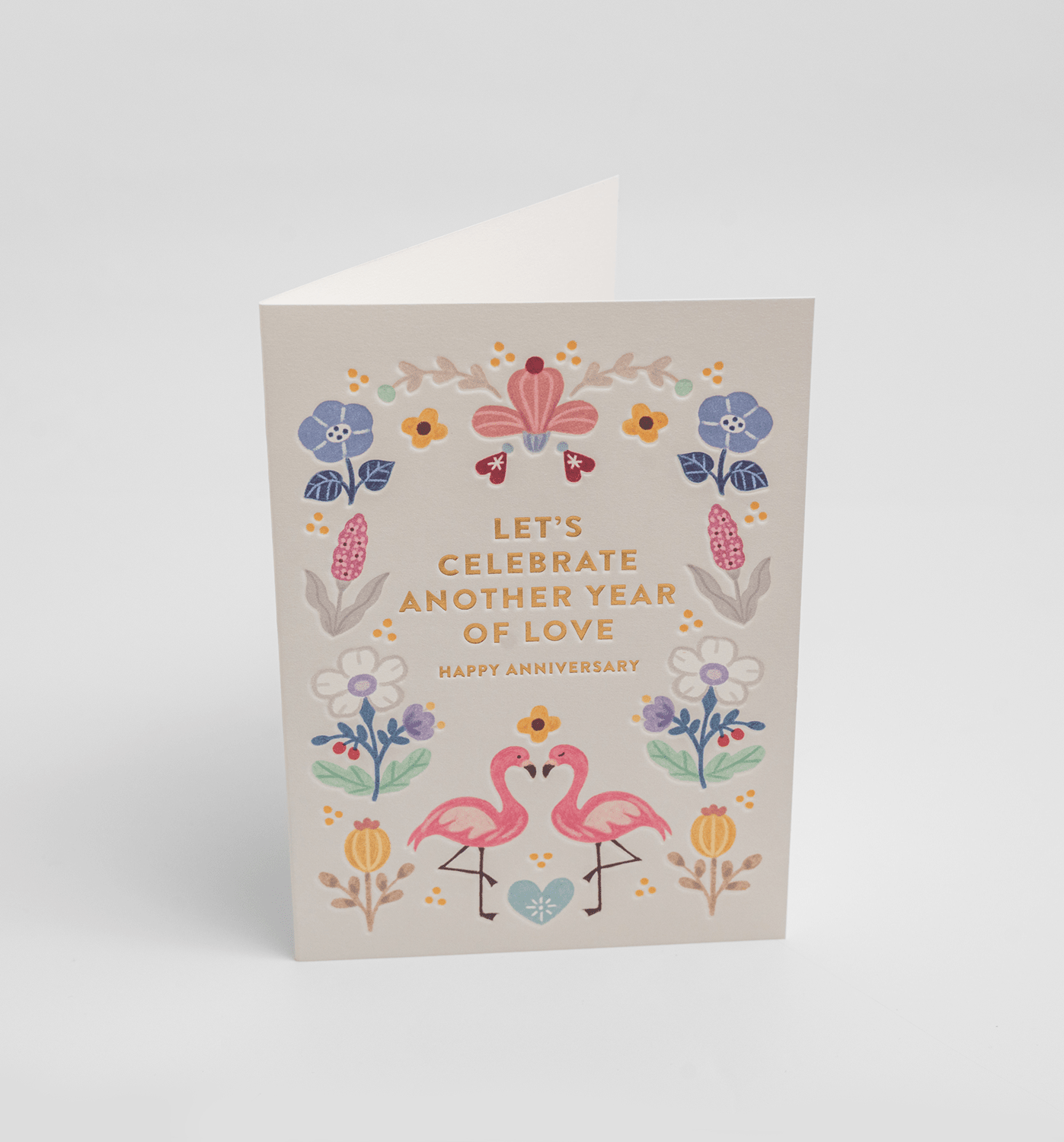 Lets Celebrate Another Year Of Love Anniversary Card - UniqueEntity Art