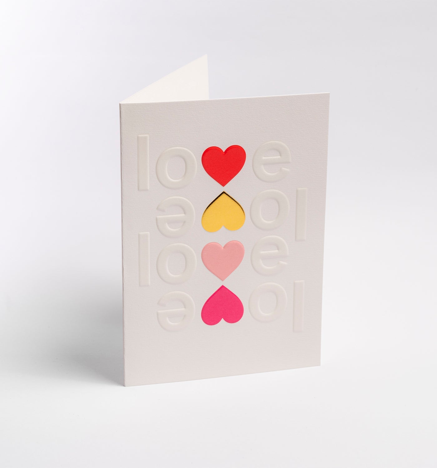 Love & Hearts Embossed - UniqueEntity Art