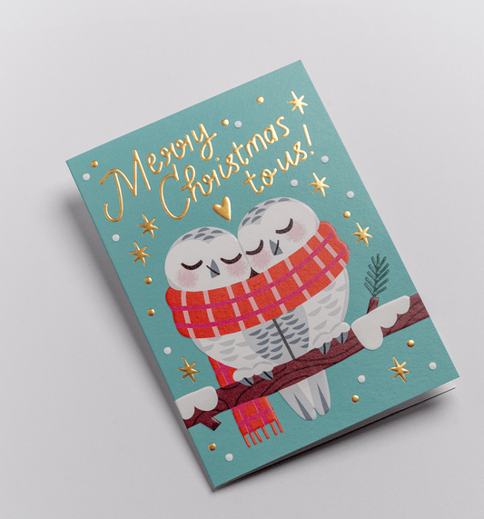 Merry Christmas To Us Christmas Card - UniqueEntity Art