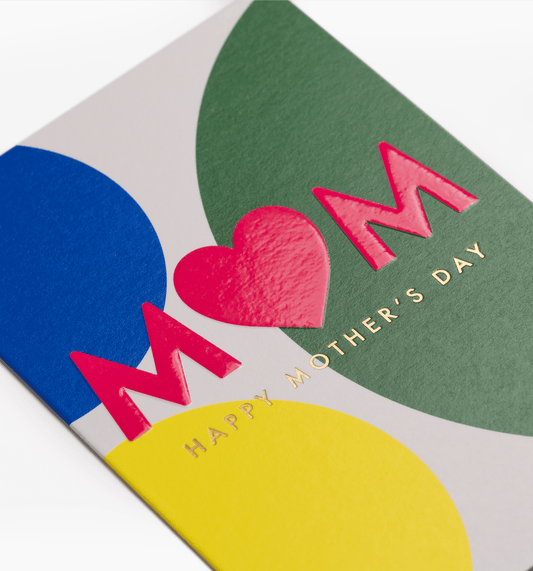 Mum Modern Geometric Mothers Day Card - UniqueEntity Art
