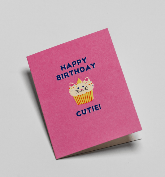 Naomi Wilkinson - Happy Birthday Cutie! - Mini cards - UniqueEntity Art