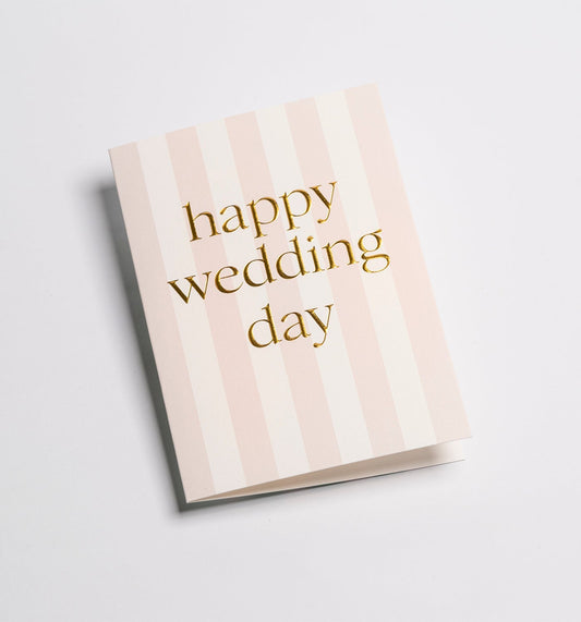 Parasol - Happy Wedding Day - Greeting Card - UniqueEntity Art