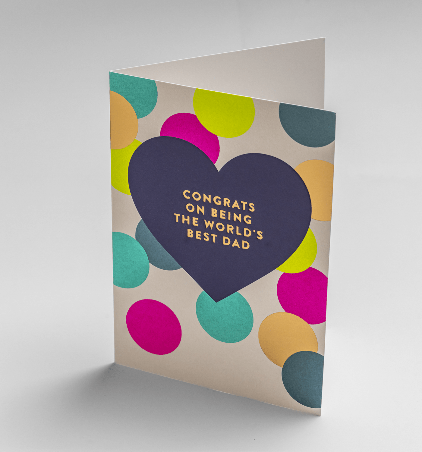 Postco - Congrats On Being The World's Best Dad - Greeting Cards - UniqueEntity Art