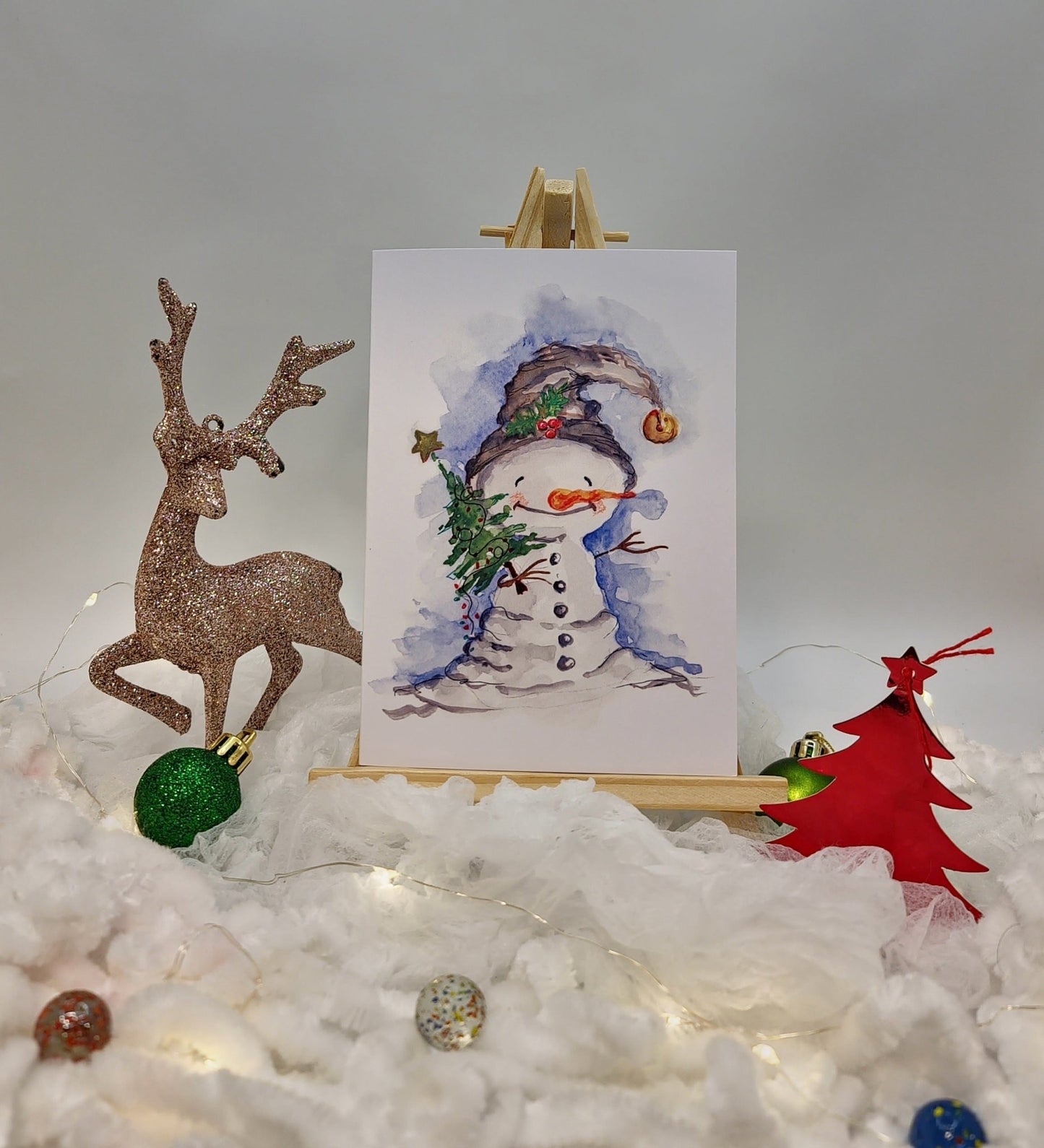 Snowy Greetings - UniqueEntity Art