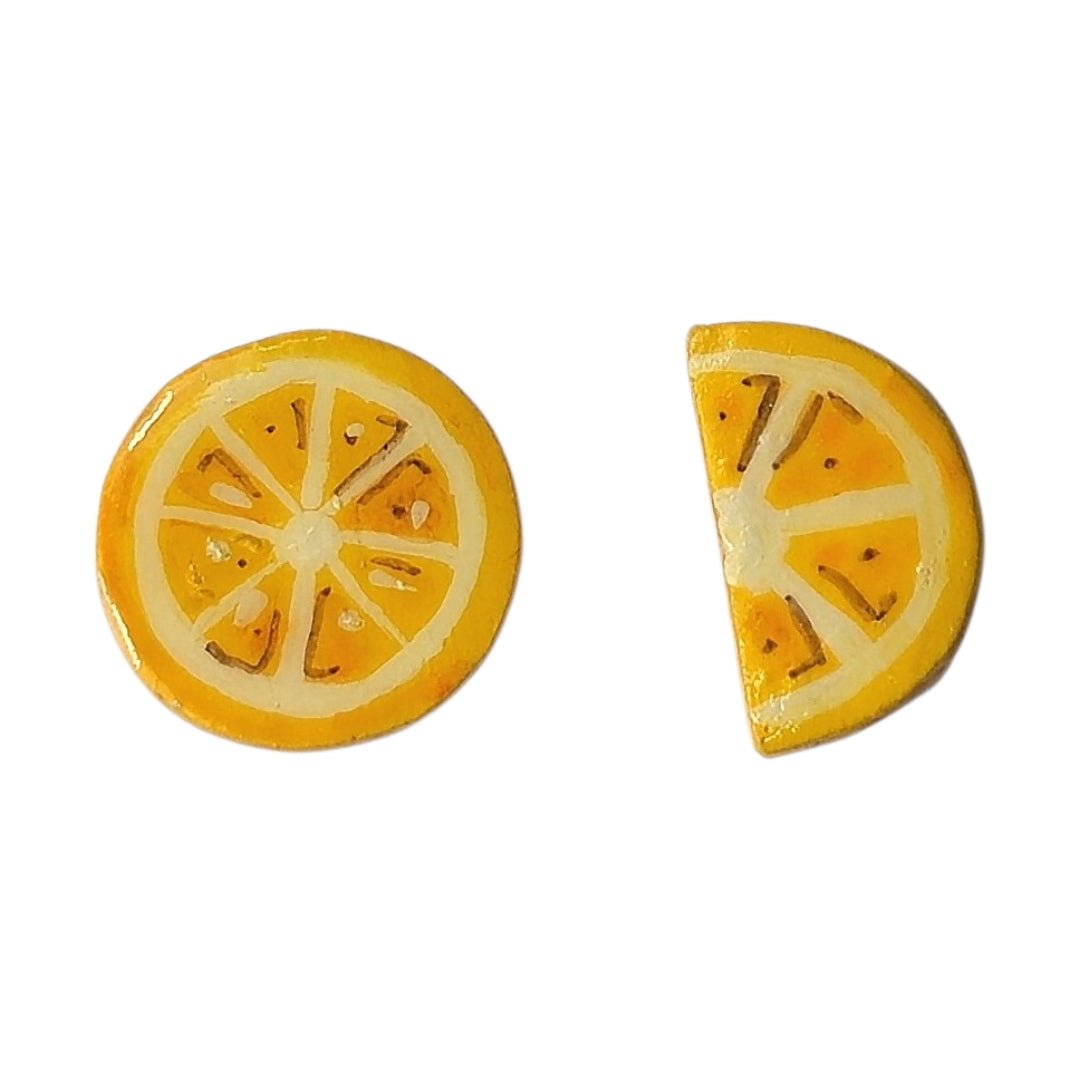 Sunny Lemon Slice Earrings - UniqueEntity Art
