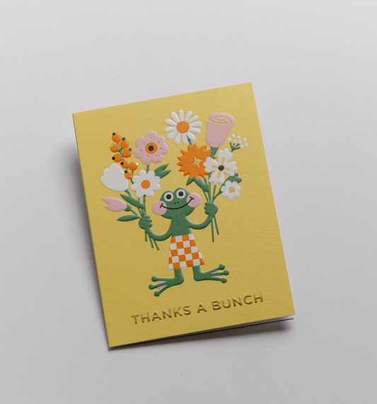 Thanks A Bunch Mini Thank You Card - UniqueEntity Art