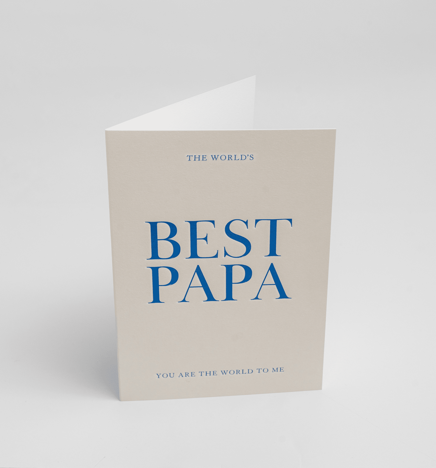 The Worlds Best Papa Fathers Day Card - UniqueEntity Art