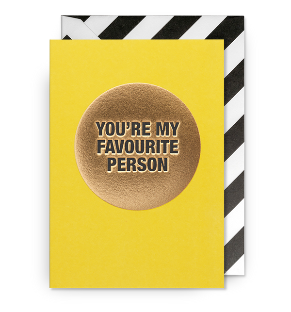 Favourite Person Card