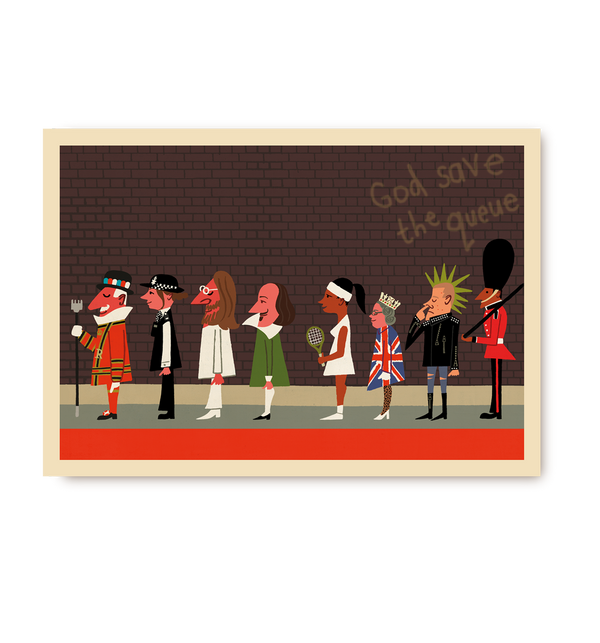 Queue Postcard