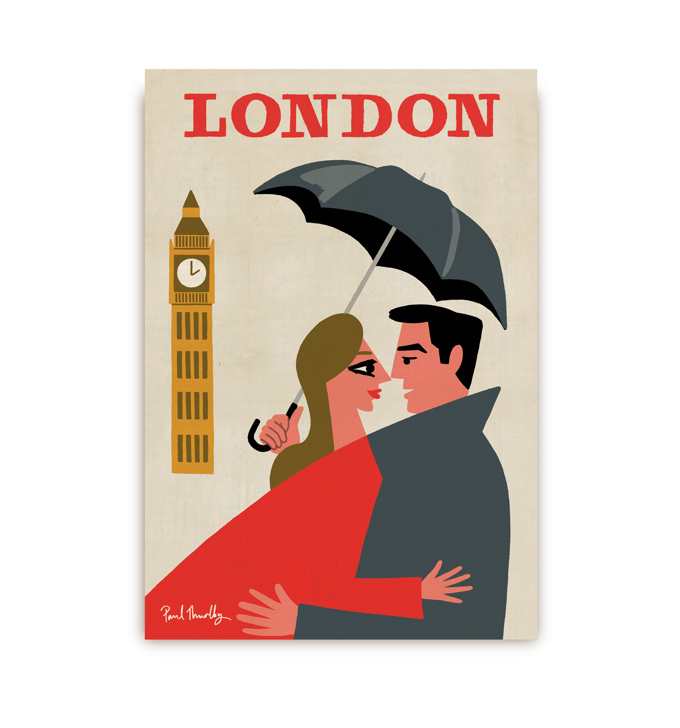 London Couple Postcard