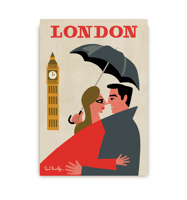 London Couple Postcard
