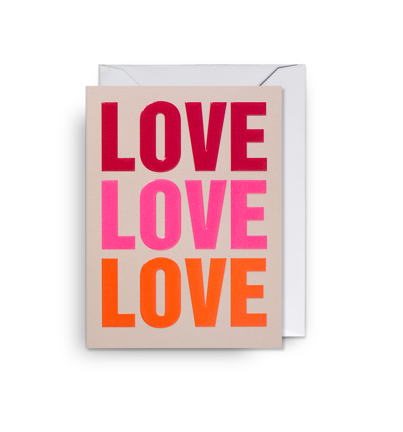 Love, Love, Love Mini Card