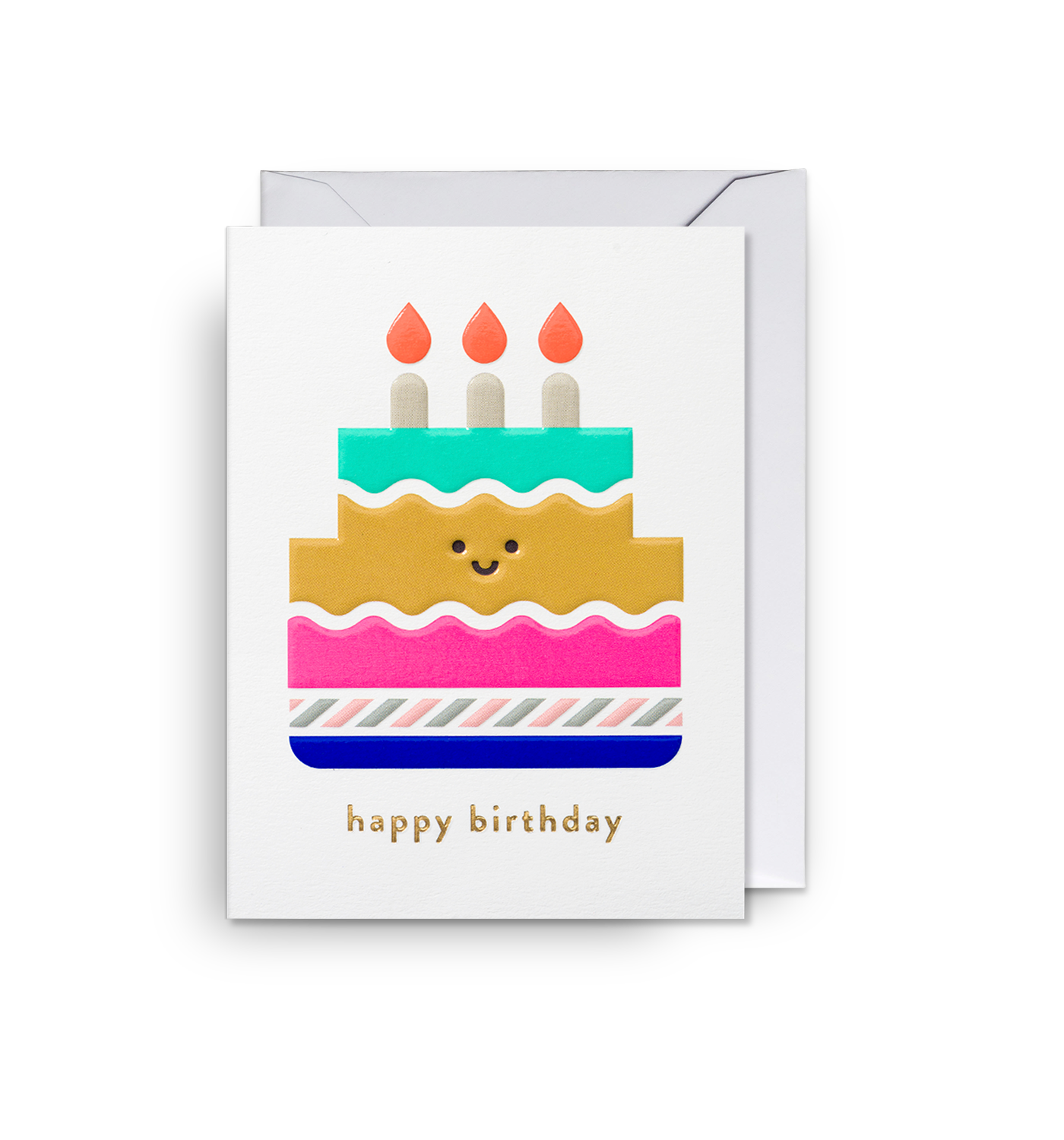Happy Birthday Cake Mini Card
