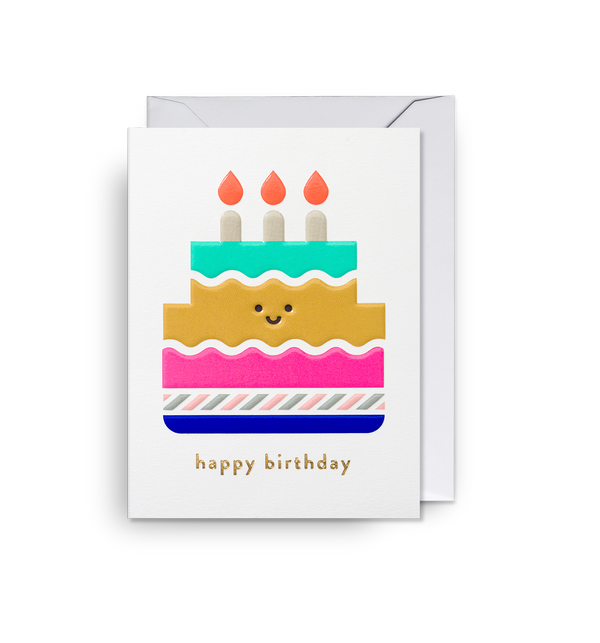 Happy Birthday Cake Mini Card