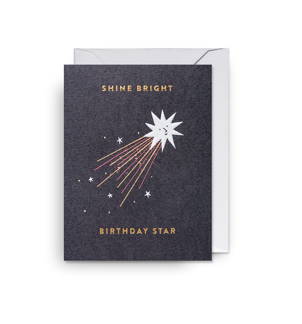 Shine Bright Birthday Star Mini Card