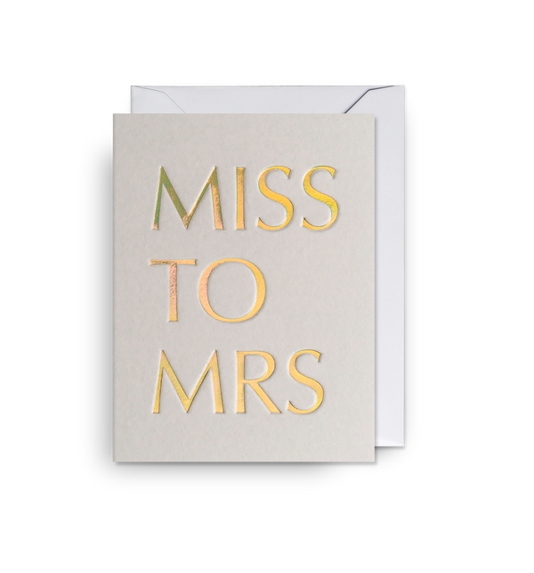 Miss to Mrs Mini Card