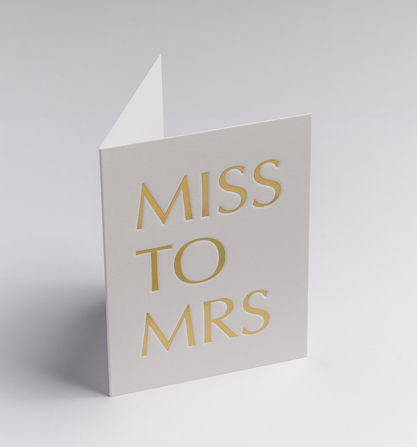 Miss to Mrs Mini Card