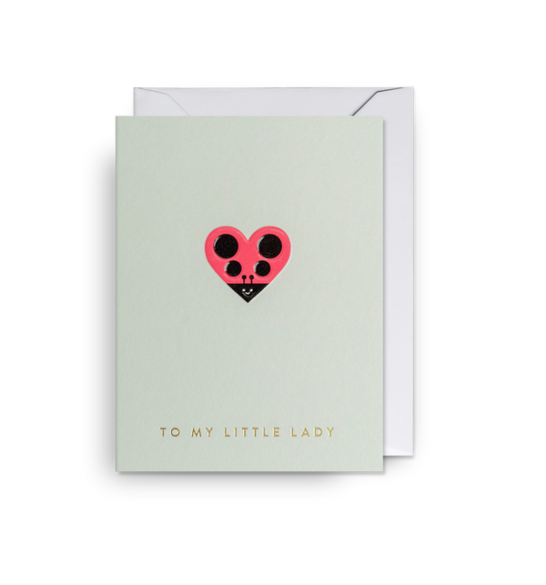 To My Little Lady Mini Card