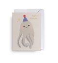 Happy Birthday Octopus Mini Card