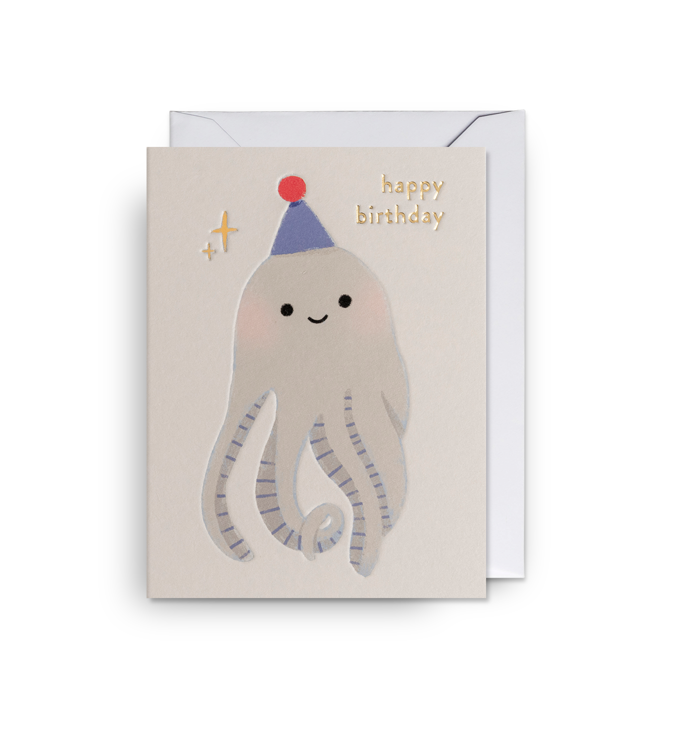Happy Birthday Octopus Mini Card