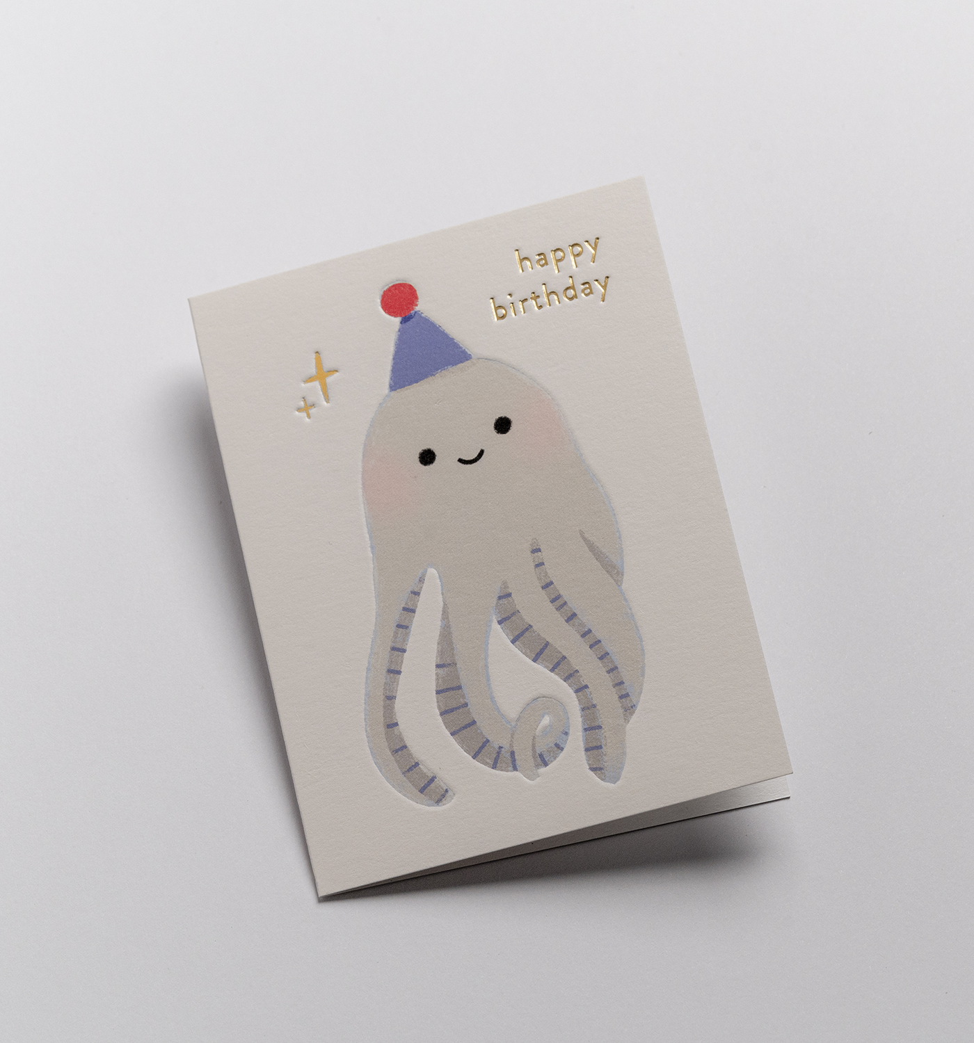 Happy Birthday Octopus Mini Card