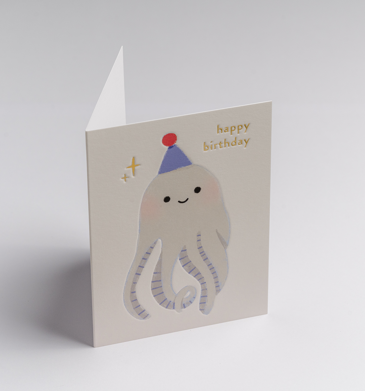 Happy Birthday Octopus Mini Card