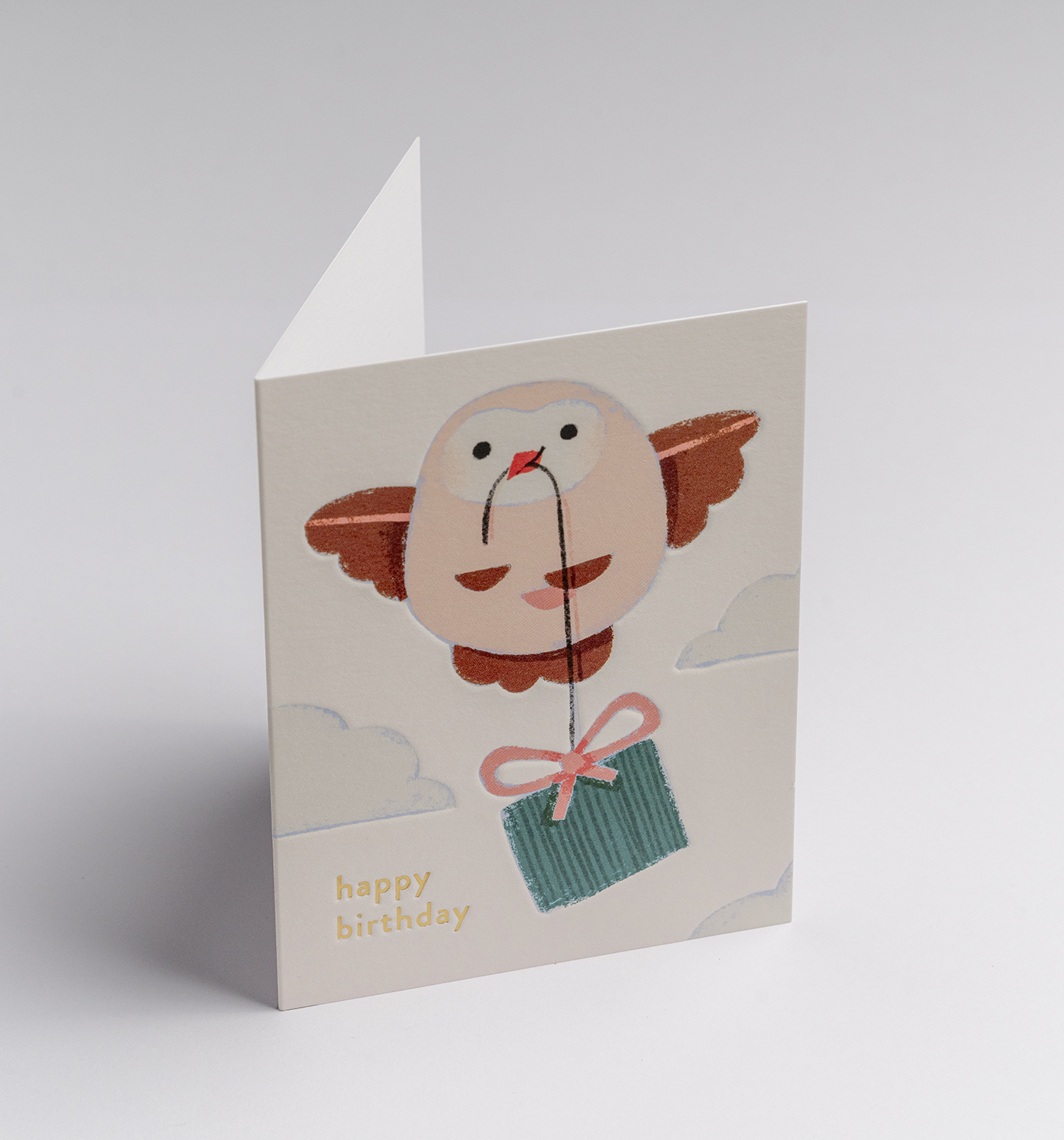 Happy Birthday Owl Mini Card