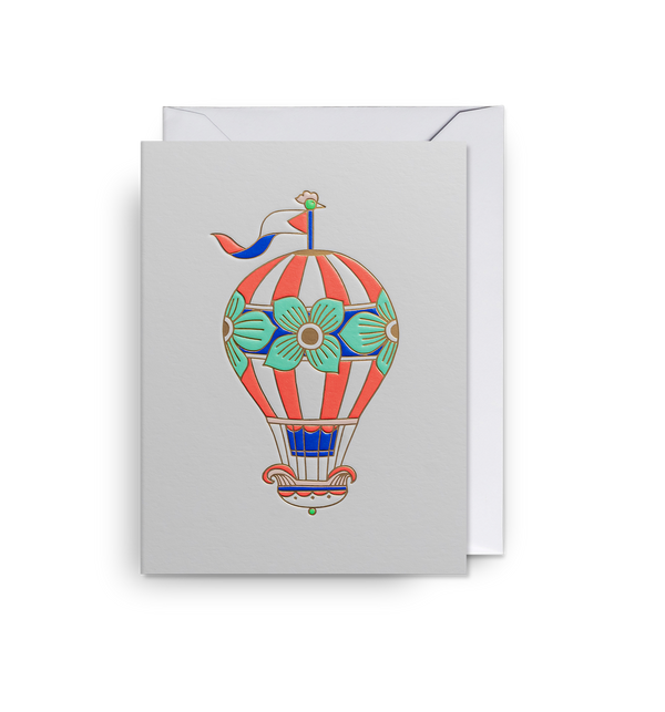 Hot Air Balloon Mini Card