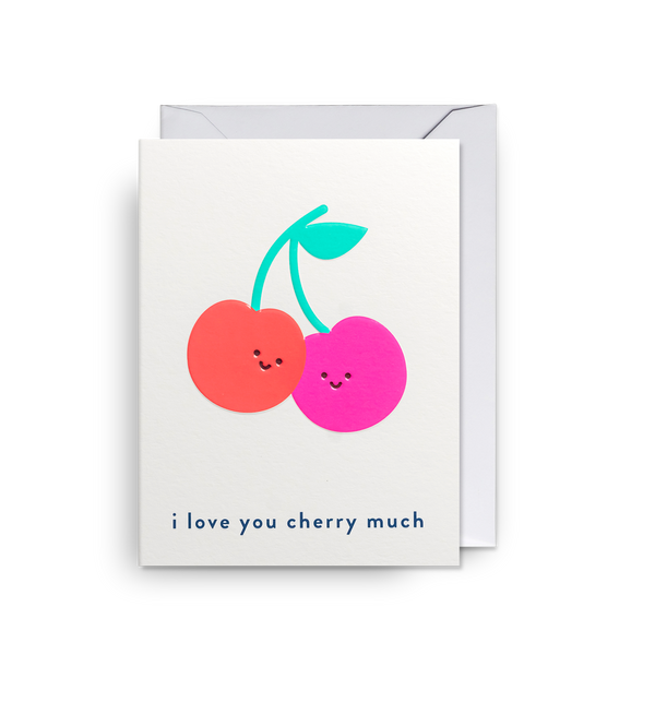 I Love You Cherry Much Mini Card