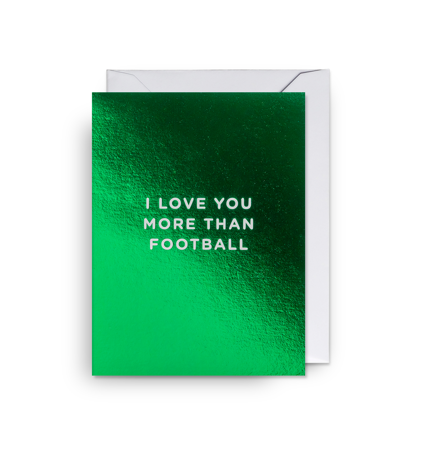 I Love You More Than Football Mini Card