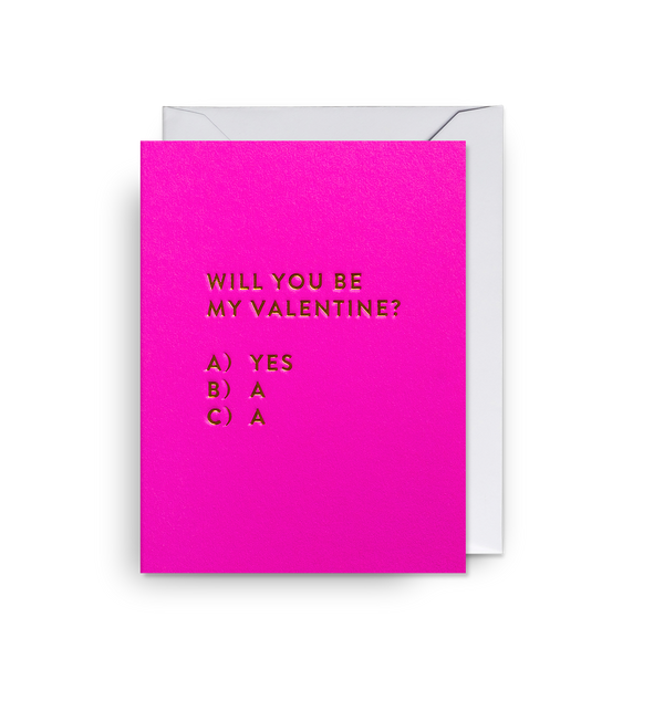 Will You Be My Valentine? Mini Card