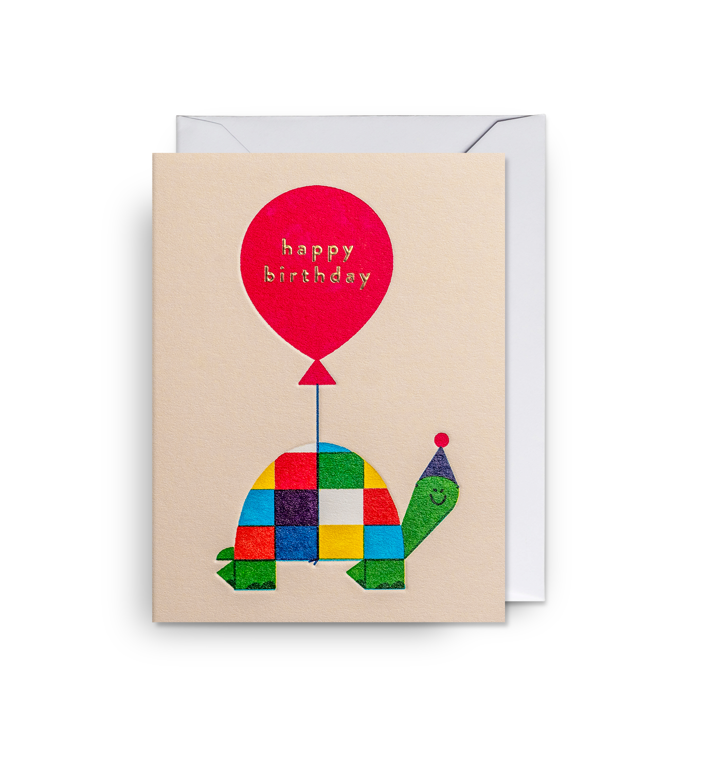Tortoise Happy Birthday Balloon Mini Card