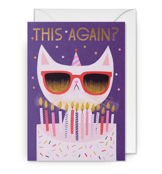 Allison Black - This Again? Cat Greeting Card - UniqueEntity Art