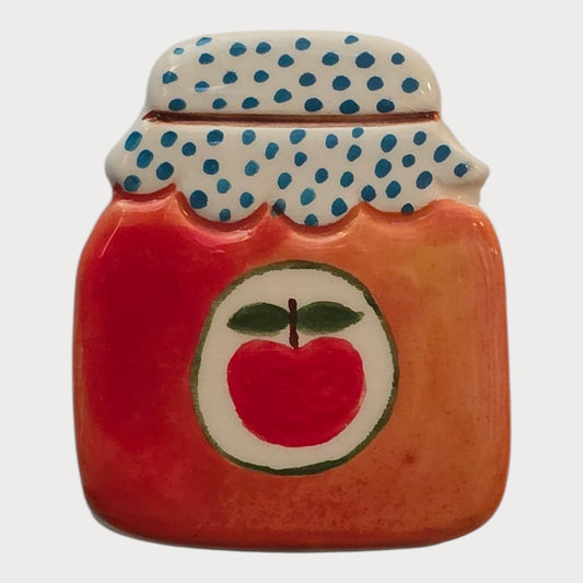 Apple Jam Jar Magnet - UniqueEntity Art