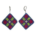 Baluchi Diamond Geometric Earrings - UniqueEntity Art