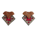 Baluchi Diamond Kilim Earrings - UniqueEntity Art