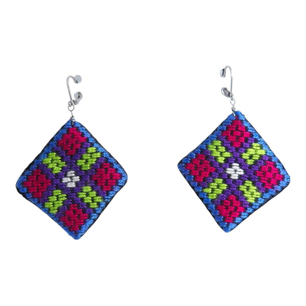 Baluchi Diamond Mosaic Earrings