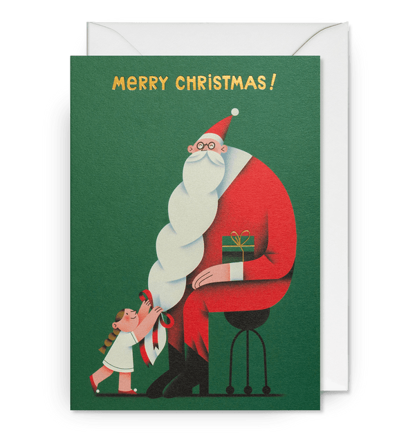 Bearded Santa Christmas Card