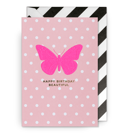 Beautiful Butterfly Birthday Card - UniqueEntity Art