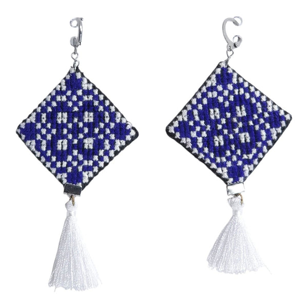 Blue Diamond Kilim Earrings