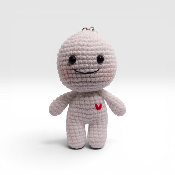 Blush Little Heart Keychain